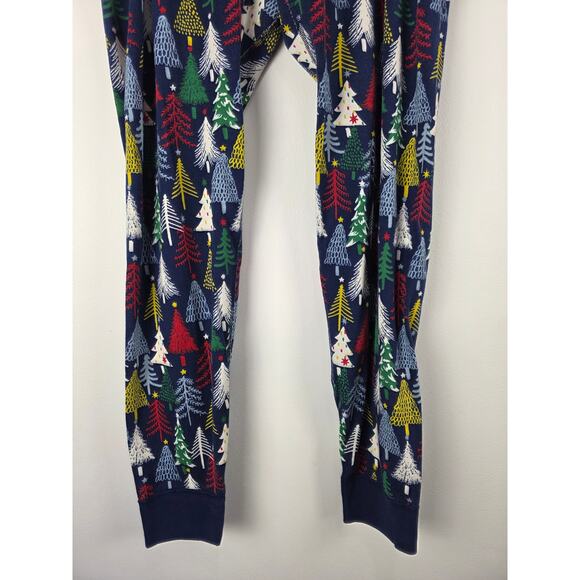 Hanna Anderson Christmas Tree Pajama Pants XL Womens Cuffed Holiday Sleepwear - Picture 3 of 5